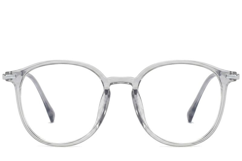 Occhiali ovali in titanio grigio #BS0218-0260
