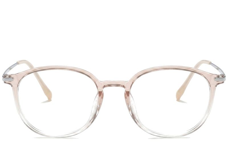 Oval Pink Titanium Glasses #BS0218-0263
