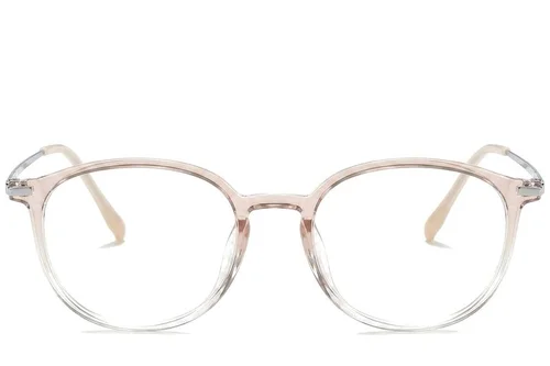 Lunettes ovales en titane rose #BS0218-0263