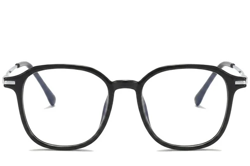 Lunettes rectangulaires en titane noir #BS0218-0264