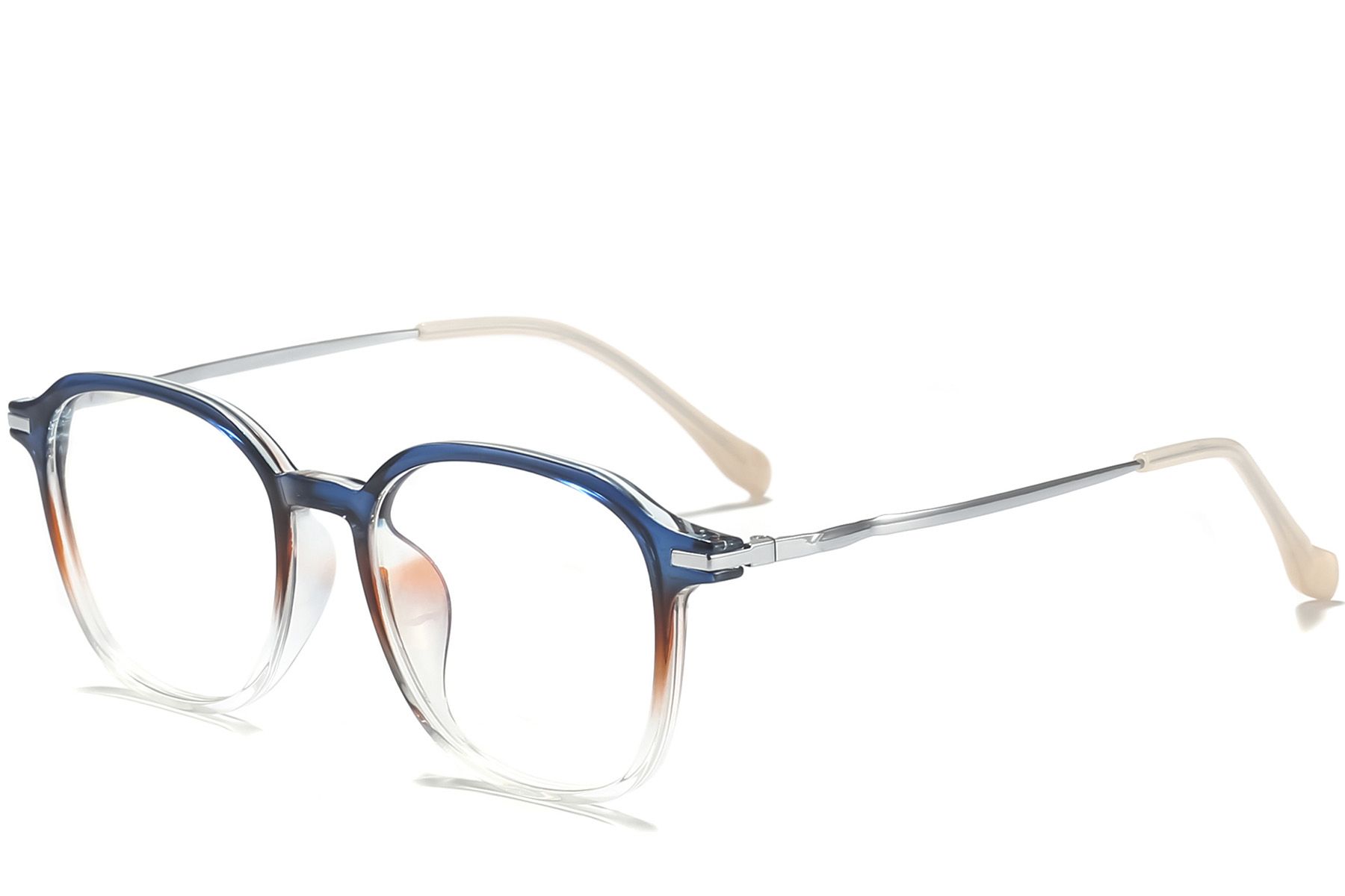 Rectangular Blue Titanium Glasses #BS0218-0265