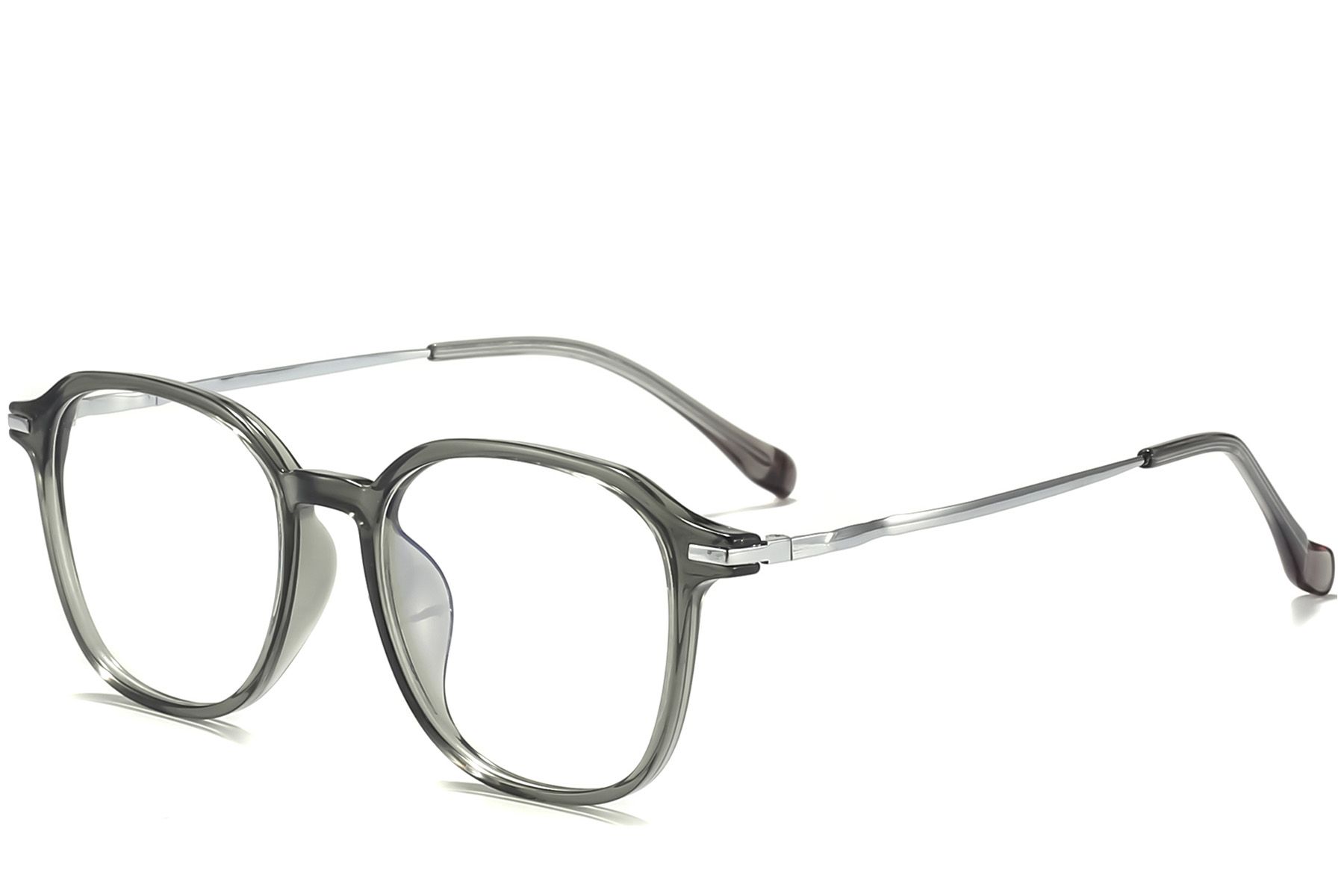 Rectangular Grey Titanium Glasses #BS0218-0266
