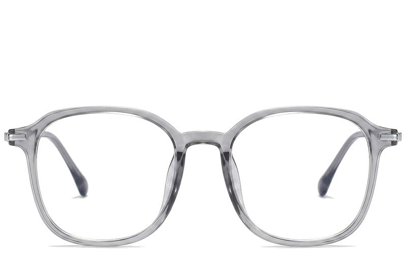 Gafas rectangulares de titanio gris #BS0218-0267