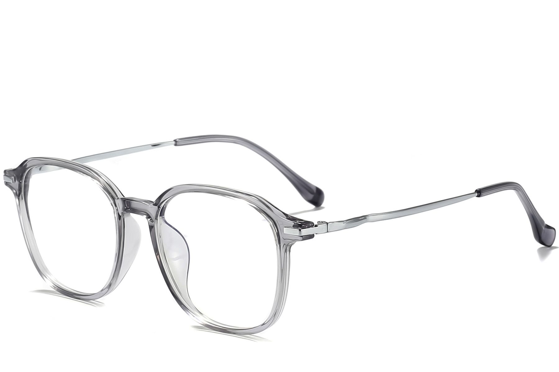Rectangular Grey Titanium Glasses #BS0218-0267