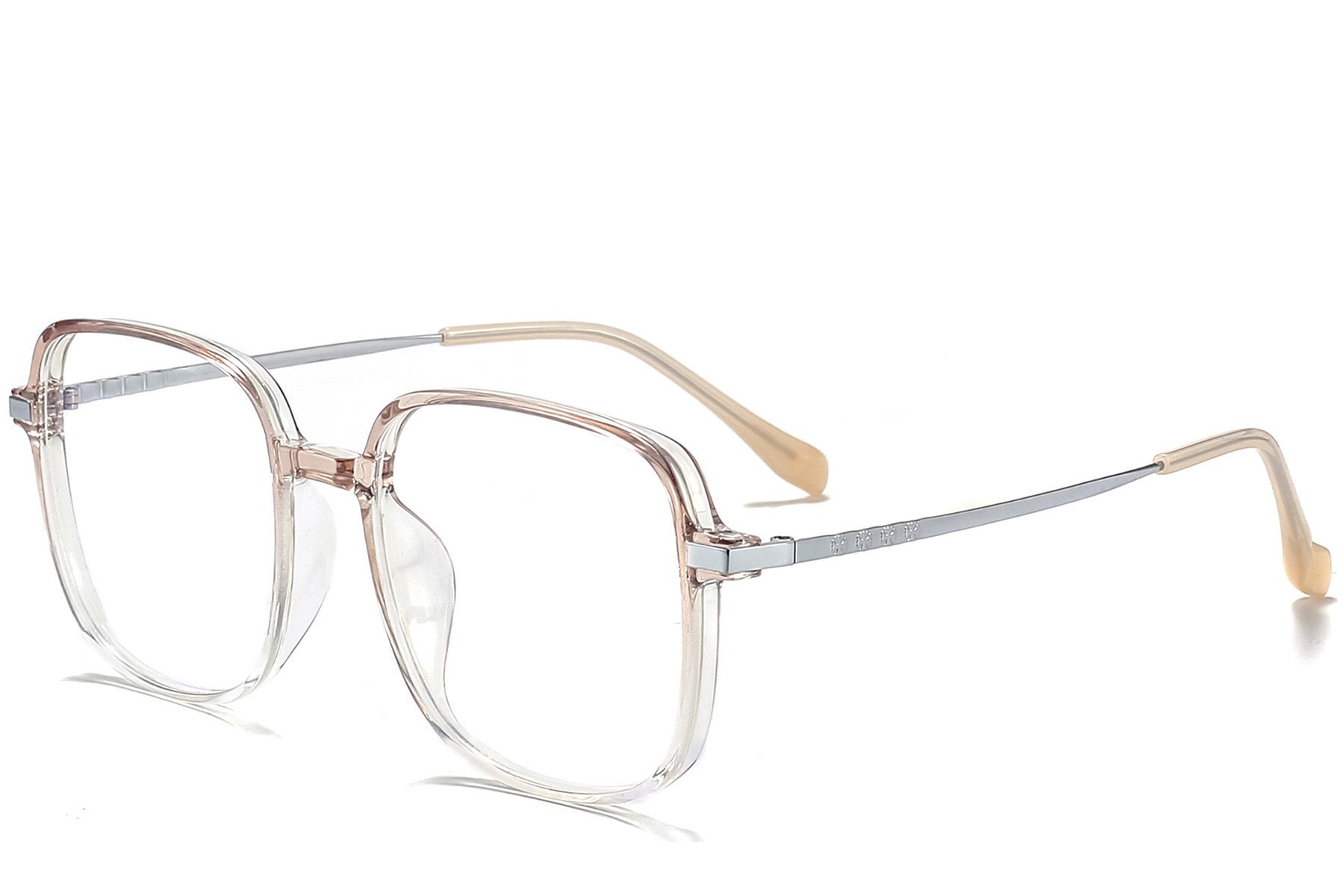 Rectangular Brown Titanium Glasses #BS0218-0272