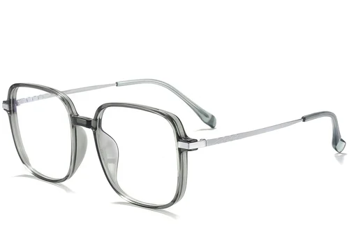 Lunettes rectangulaires en titane vert #BS0218-0273