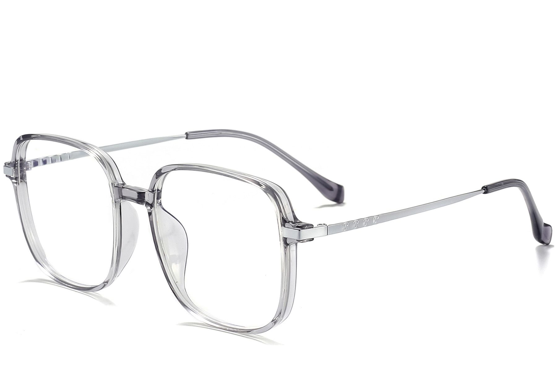 Rectangular Grey Titanium Glasses #BS0218-0274