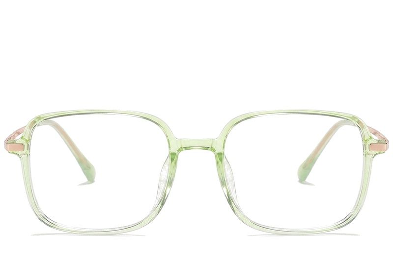 Rectangular Green Titanium Glasses #BS0218-0276