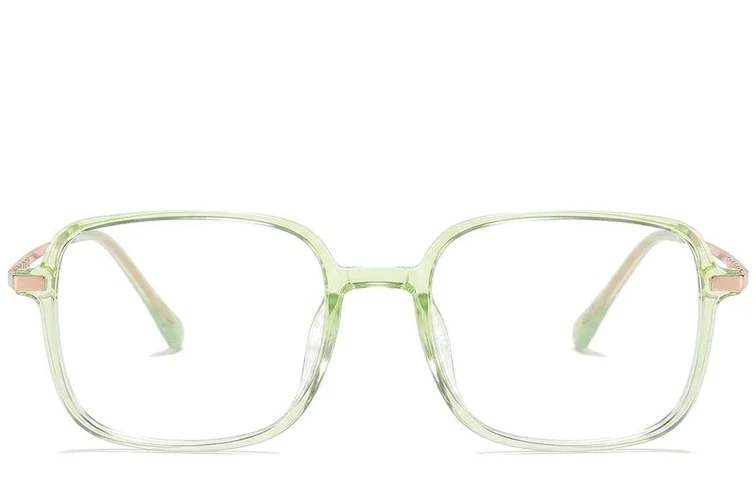 Rectangular Green Titanium Glasses #BS0218-0276