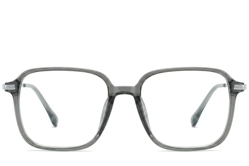 Lunettes rectangulaires en titane vert #BS0218-0280