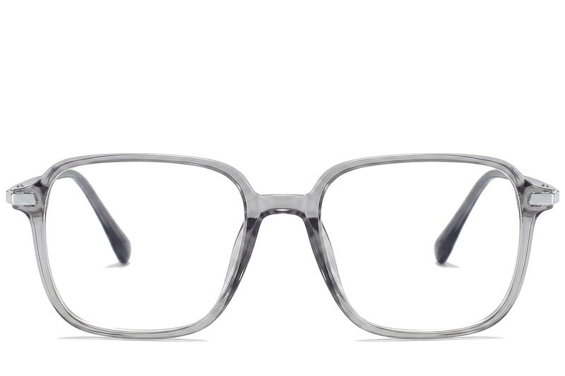 Rectangular Grey Titanium Glasses #BS0218-0281