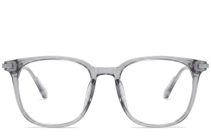 Rechteckige graue Titanbrille #BS0218-0287