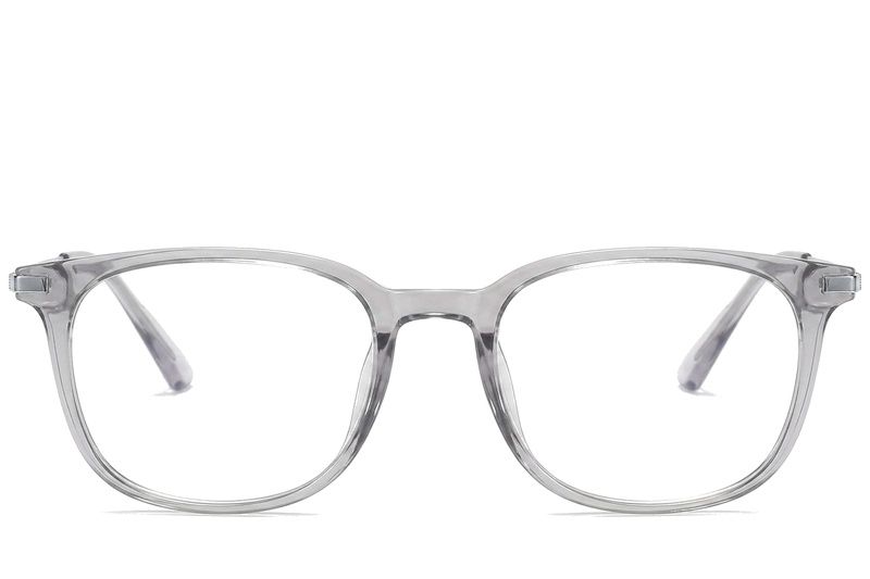 Gafas rectangulares de titanio gris #BS0218-0288