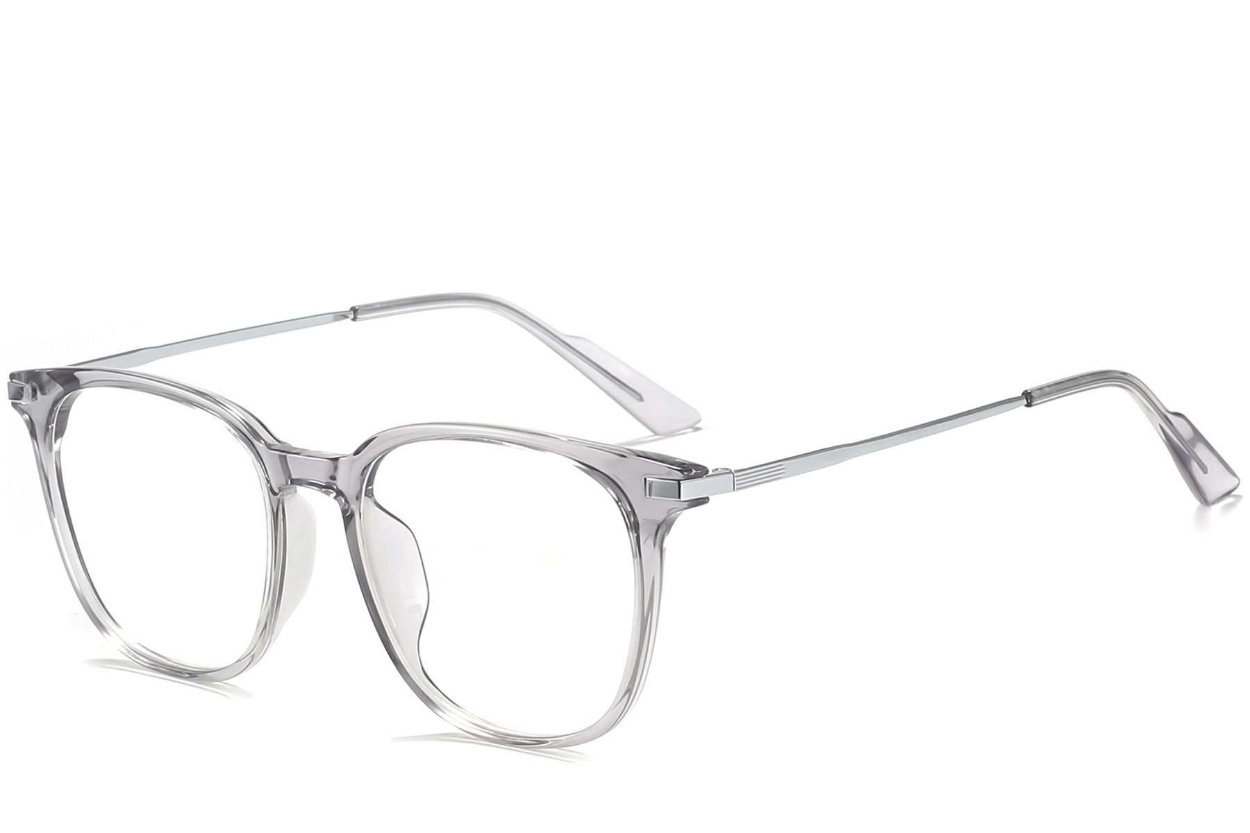 Rectangular Grey Titanium Glasses #BS0218-0288