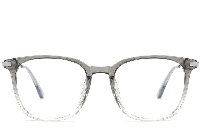 Rectangular Grey Titanium Glasses #BS0218-0290