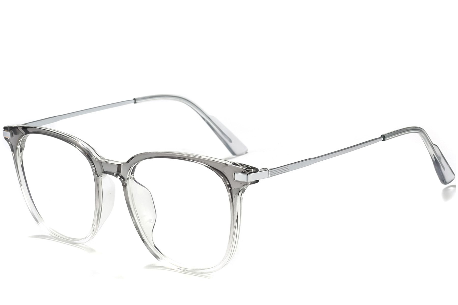 Rectangular Grey Titanium Glasses #BS0218-0290