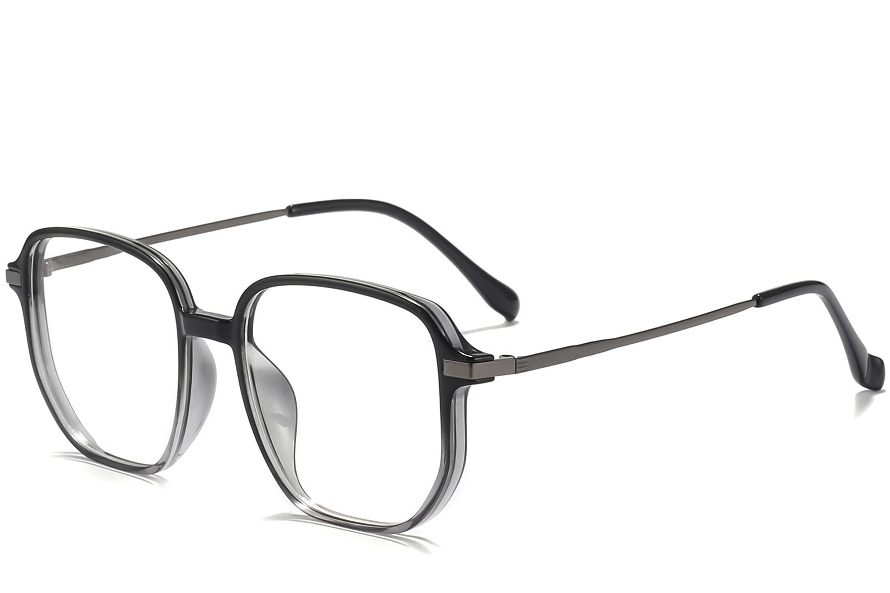 Rectangular Black Titanium Glasses #BS0218-0293