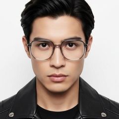 Rectangular Grey Titanium Glasses #BS0218-0295
