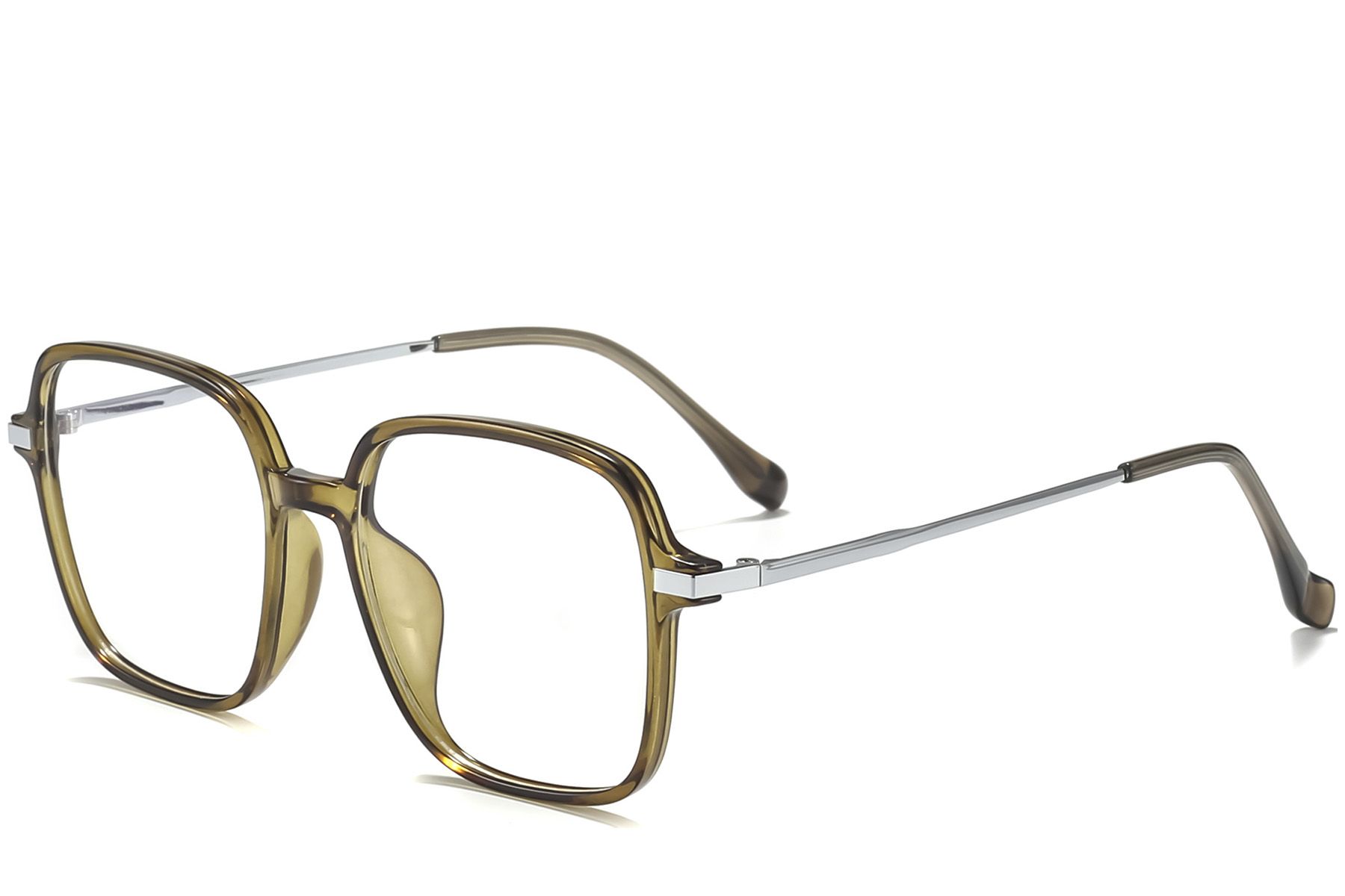 Rectangular Green Titanium Glasses #BS0218-0301