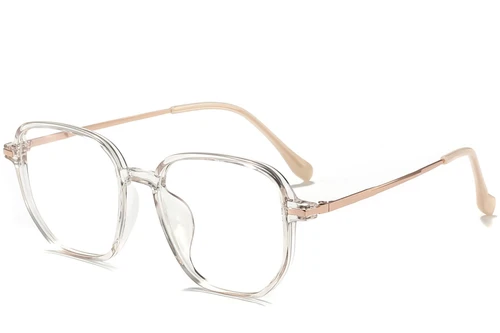 Rectangular Pink Titanium Glasses #BS0218-0307