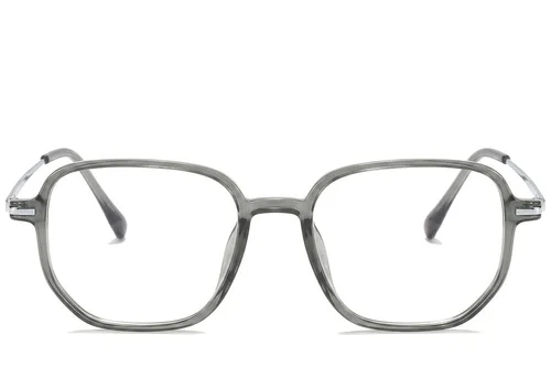 Lunettes rectangulaires en titane vert #BS0218-0308