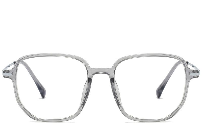 Rectangular Grey Titanium Glasses #BS0218-0309