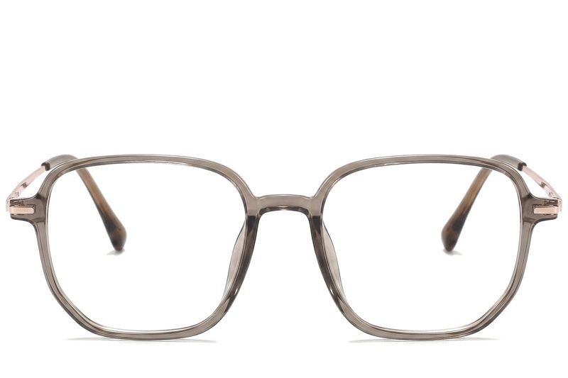Rectangular Brown Titanium Glasses #BS0218-0310