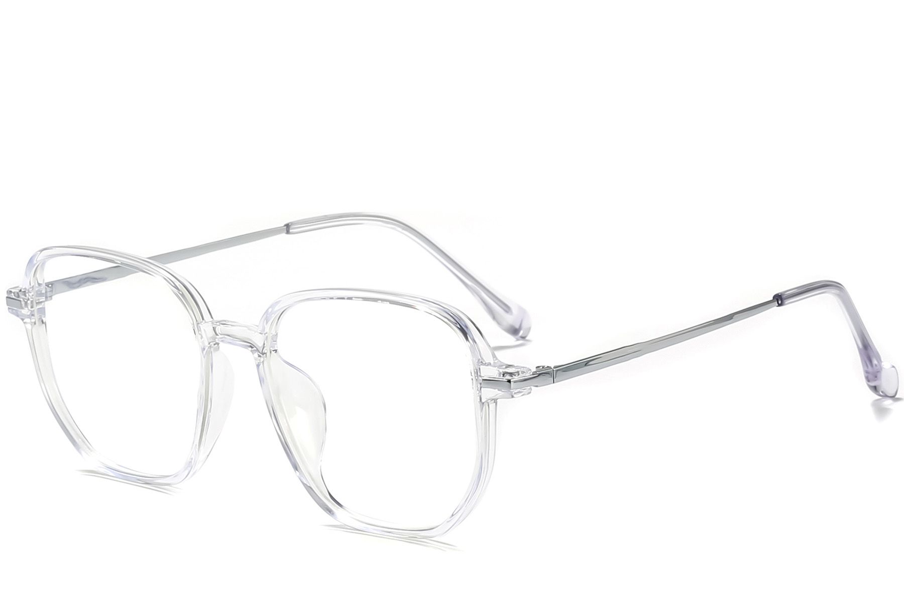 Rectangular Transparent Titanium Glasses #BS0218-0312