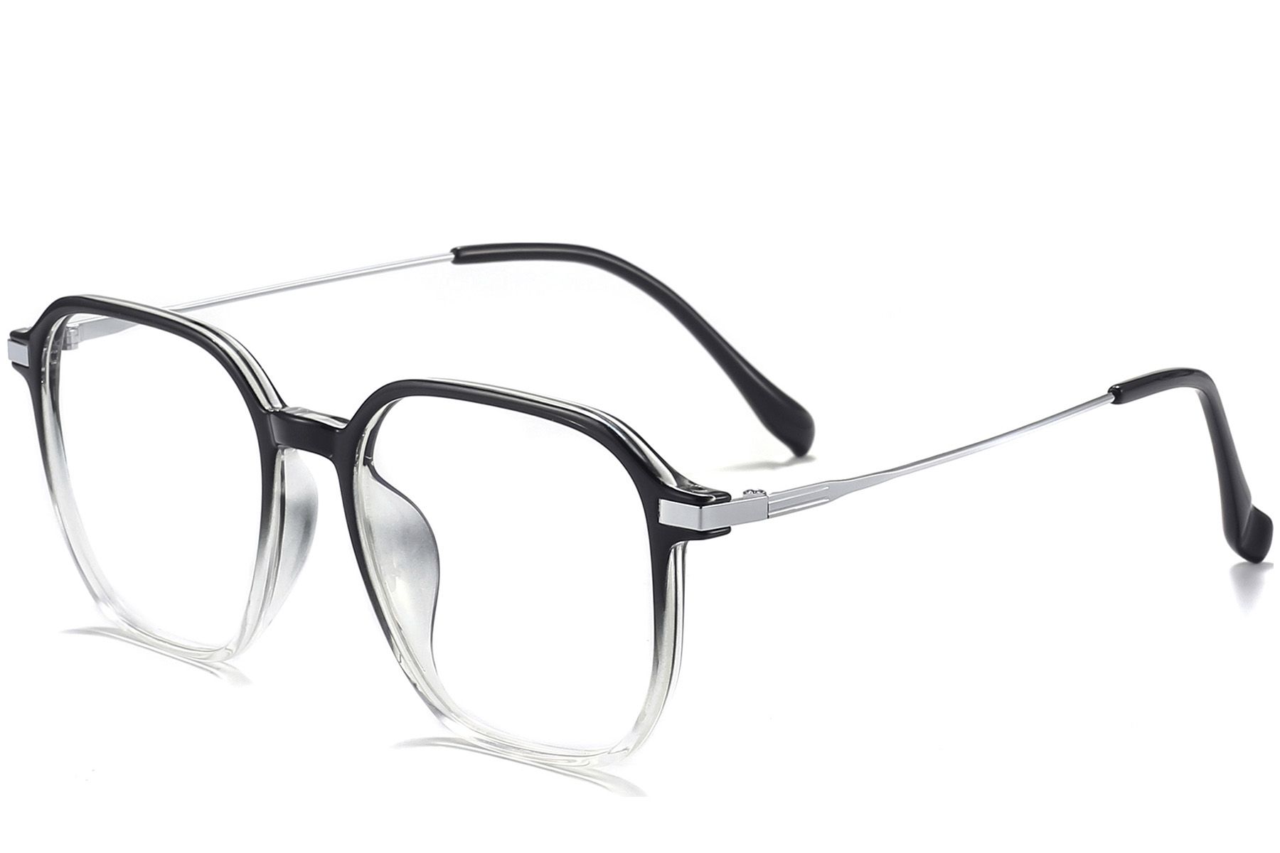 Rectangular Black Titanium Glasses #BS0218-0314