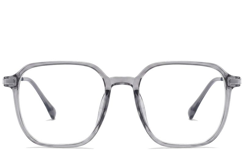 Rectangular Grey Titanium Glasses #BS0218-0316