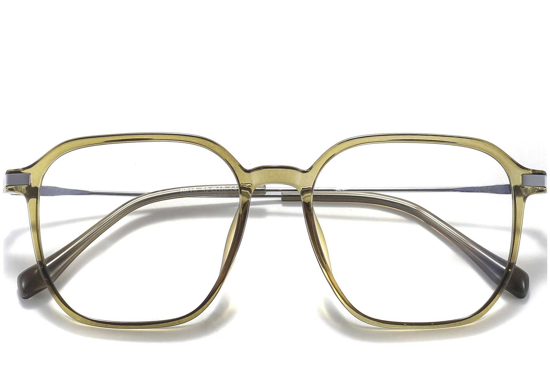 Rectangular Green Titanium Glasses #BS0218-0318