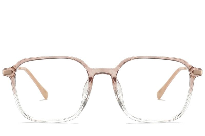 Rectangular Brown Titanium Glasses #BS0218-0319