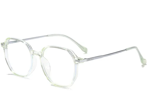 Lunettes géométriques en titane vert #BS0218-0325