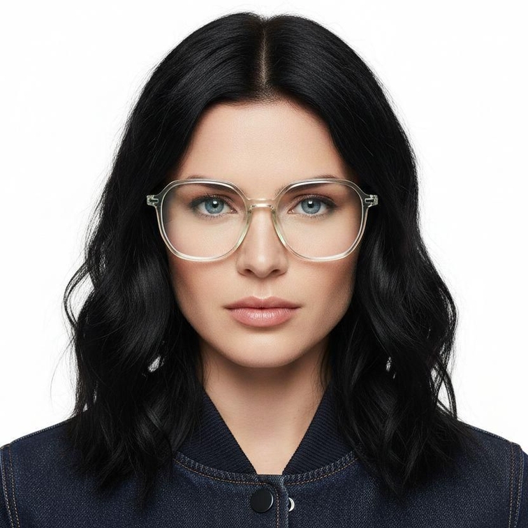 Geometric Green Titanium Glasses #BS0218-0325