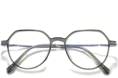 Gafas ovaladas de titanio verde #BS0218-0329