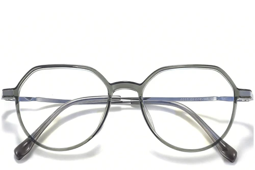 Oval Green Titanium Glasses #BS0218-0329
