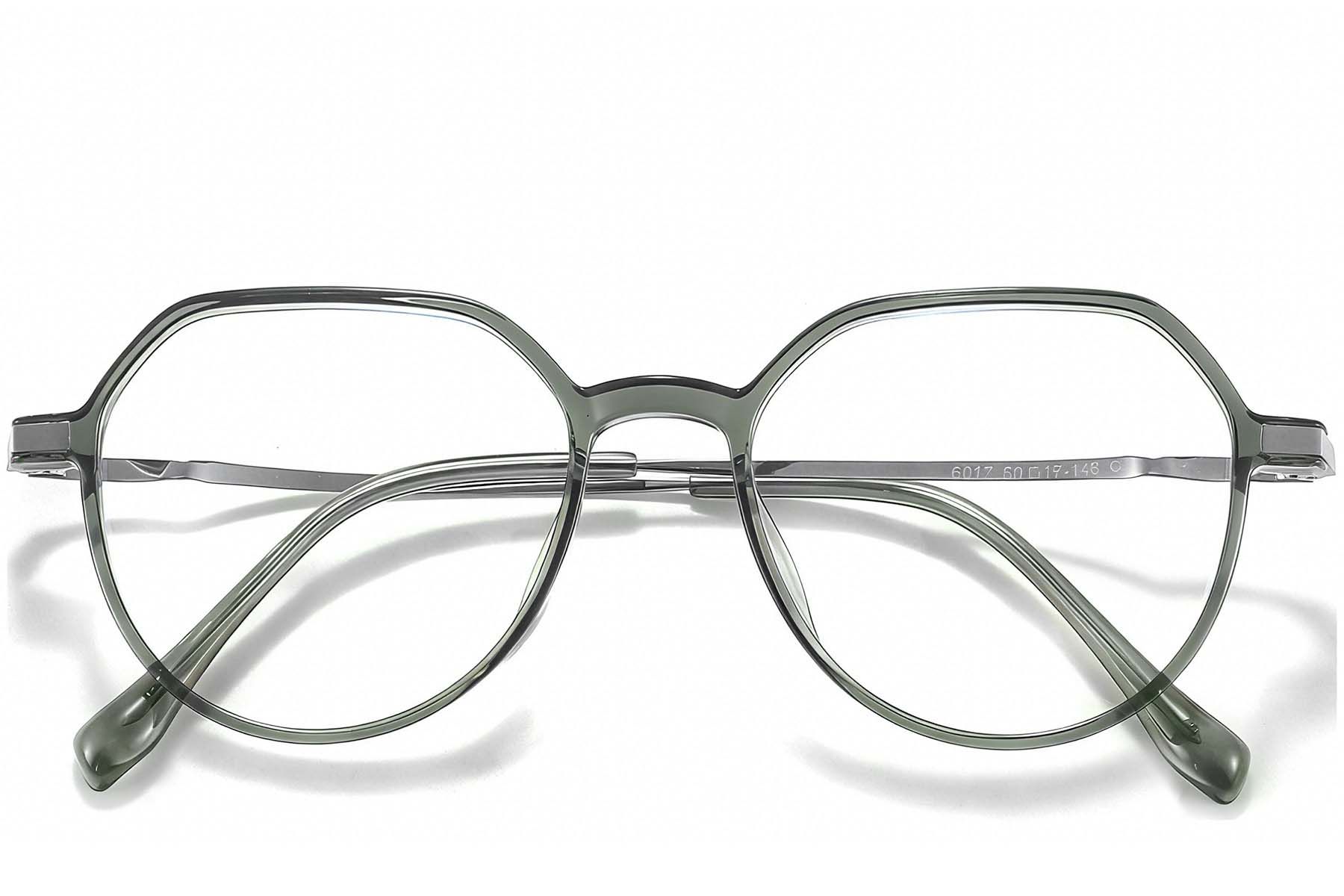 Oval Green Titanium Glasses #BS0218-0329
