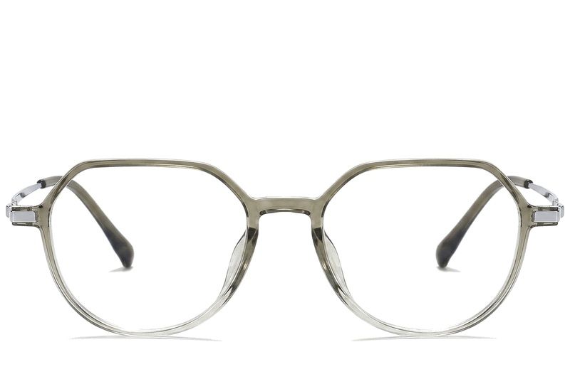 Oval Green Titanium Glasses #BS0218-0332