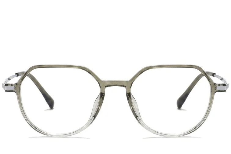 Oval Green Titanium Glasses #BS0218-0332