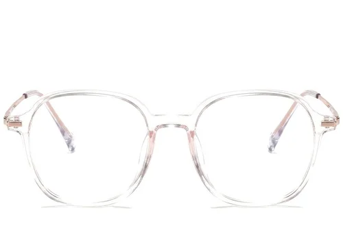 Lunettes ovales en titane rose #BS0218-0335