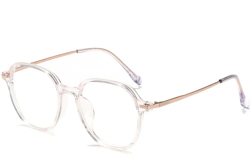 Lunettes ovales en titane rose #BS0218-0335