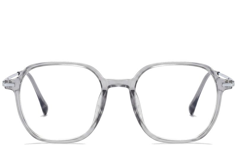 Oval Grey Titanium Glasses #BS0218-0337