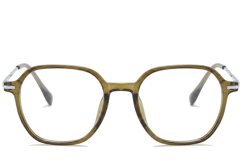 Ovale grüne Titanbrille #BS0218-0339