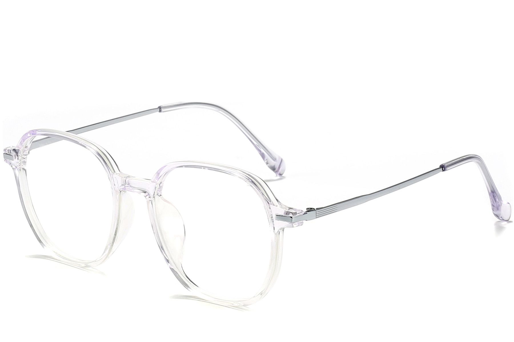 Oval Purple Titanium Glasses #BS0218-0340