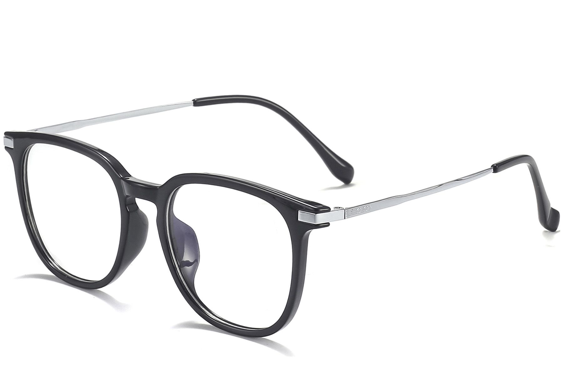 Oval Black Titanium Glasses #BS0218-0341