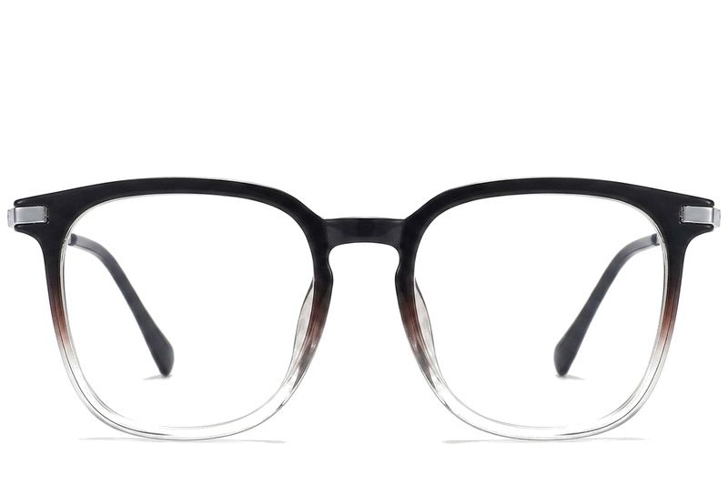 Oval Black Titanium Glasses #BS0218-0342
