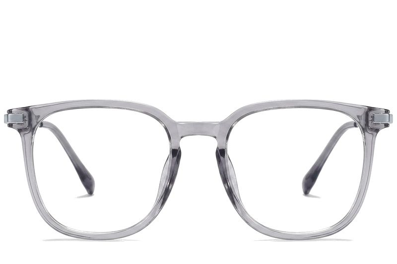 Occhiali ovali in titanio grigio #BS0218-0344