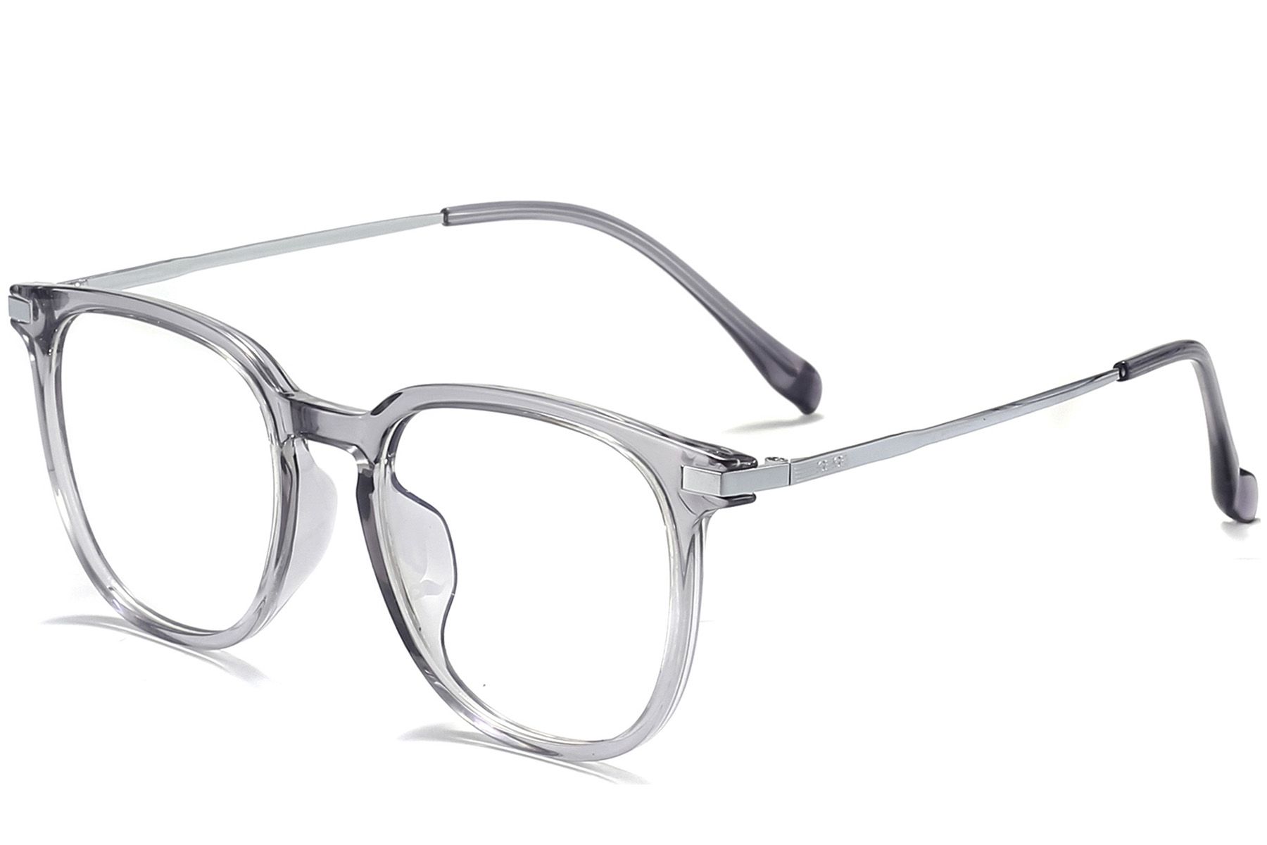 Oval Grey Titanium Glasses #BS0218-0344