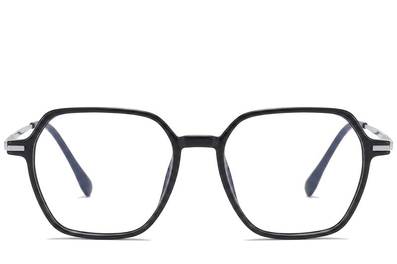 Rectangular Black Titanium Glasses #BS0218-0348