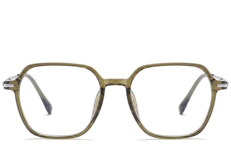 Rectangular Green Titanium Glasses #BS0218-0352